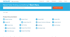 Desktop Screenshot of docs.acquia.com