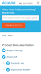Mobile Screenshot of docs.acquia.com